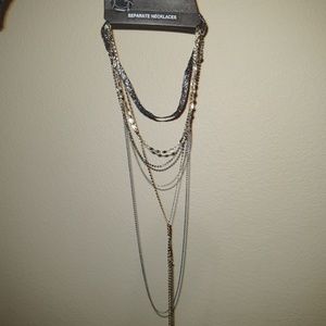 Multi-layered necklaces.